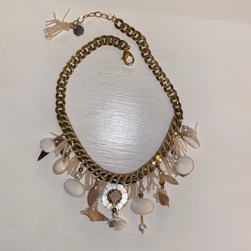 Deepa gurnani shell necklace